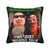 Pillow Cover Season Turkey Hunting Thanksgiving Meme  Funny Pillow Case For Sofa Bedroom Home Decor Pillowcases