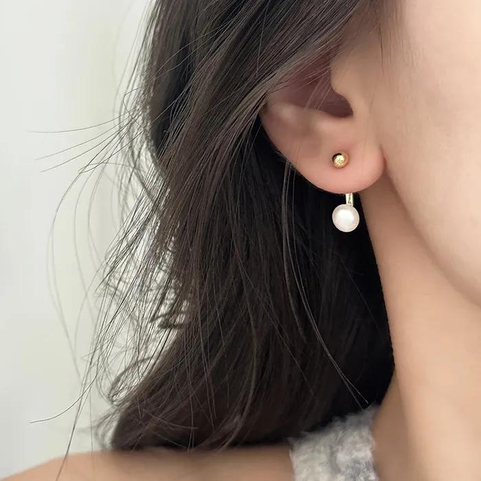 SEVRIN GOLD Pearl Earrings