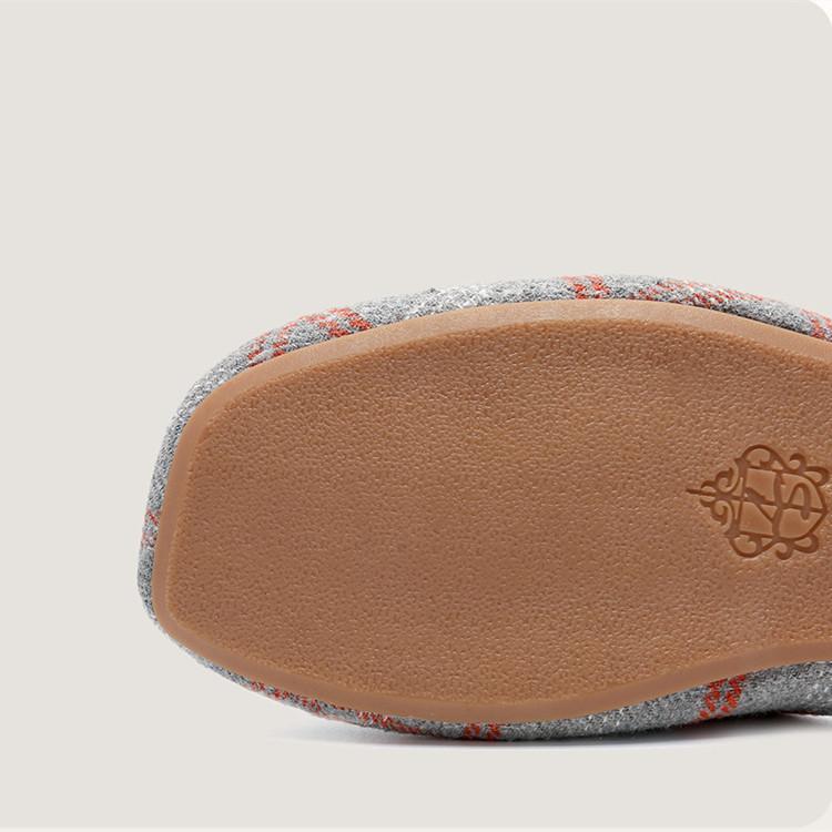 Fashion High Quality Cotton Slippers Women Light Non-slip TPR Sole House Shoes British Style Couple's Shoes Comfort Warm Winter Slippers