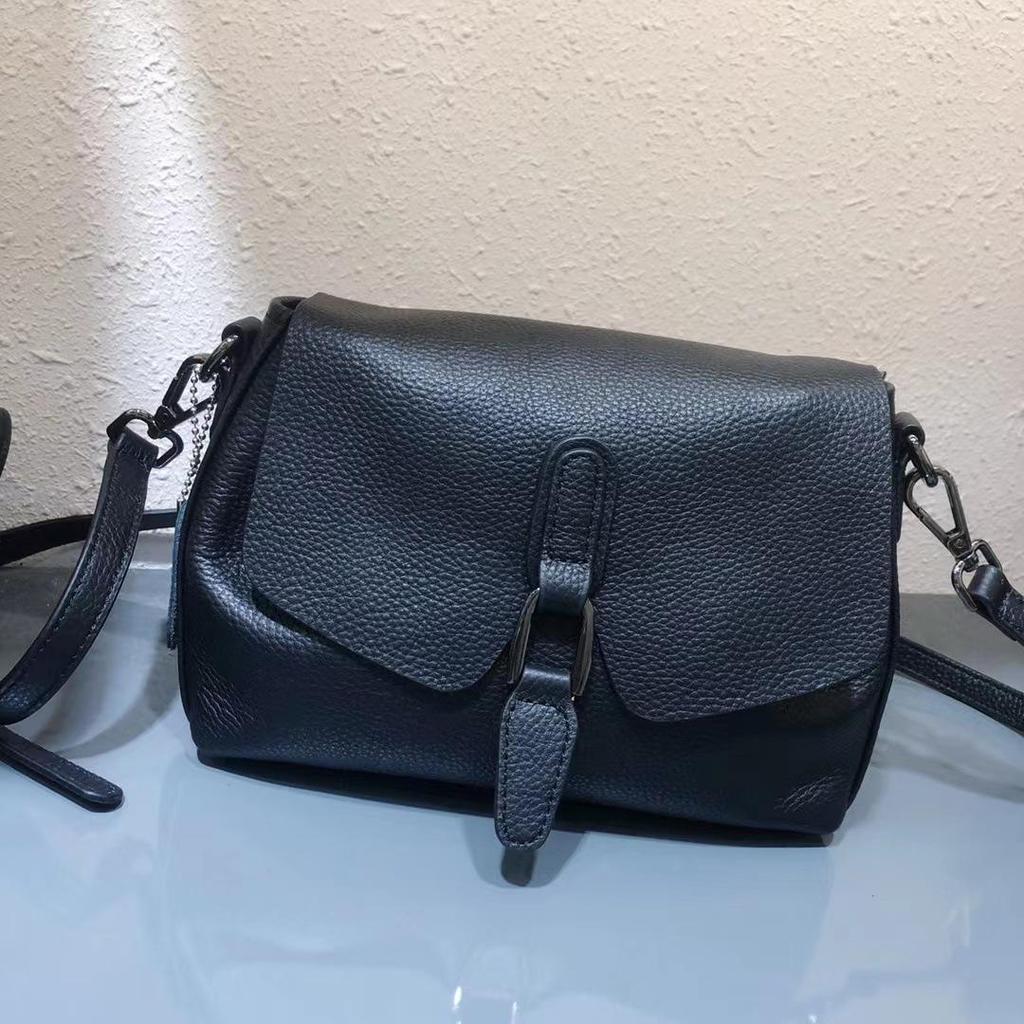 Women's Genuine Leather Cowhide Shoulder Crossbody Bag - Trendy, Versatile, and Soft