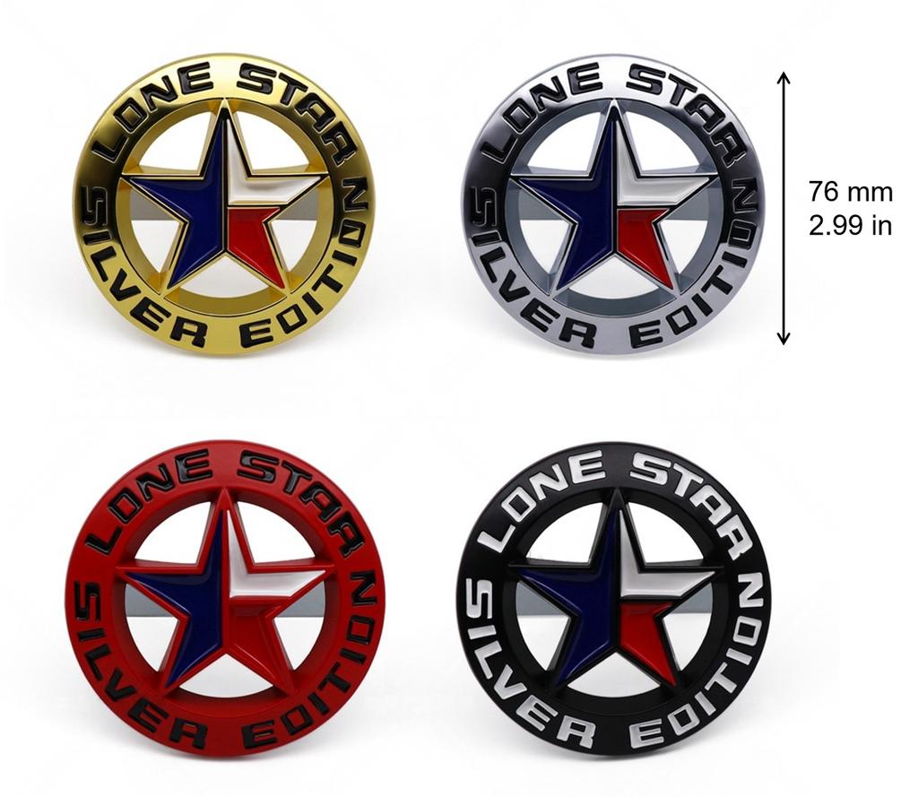 For Jeep Lone Star Texas Offroad Modified Accessories Car Logo Badge LoneStar EDITION Car Grille Air Intake Logo ALT1