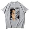 Anime Attack On Titan T Shirt AOT Eren Yeager Graphic Print Clothes Tops Fashion Cotton Short Sleeve Tshirt Women Men