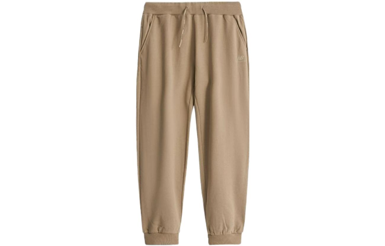 New Balance Knitted Sweatpants Men s Beige Moderate Cuffed Pants 6LD37241-LBE S