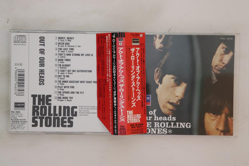 CD ROLLING STONES - Out Of Our Heads P25L25035 LONDON 1989 Japan Obi Rock Used