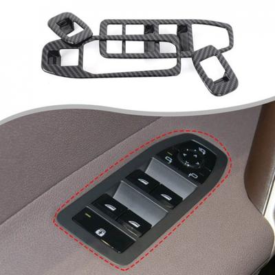 Carbon Fiber ABS Window Switch Frame Trim Cover For BMW iX G20 -2024