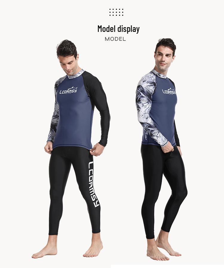"Traje de Buceo de Manga Larga para Hombre Coreano de Secado Rápido con Protección Solar para Snorkel, Surf y Playa".