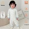 Maienmier Quilted Baby Jumpsuit - 40g Warm Cotton Romper for Autumn & Winter