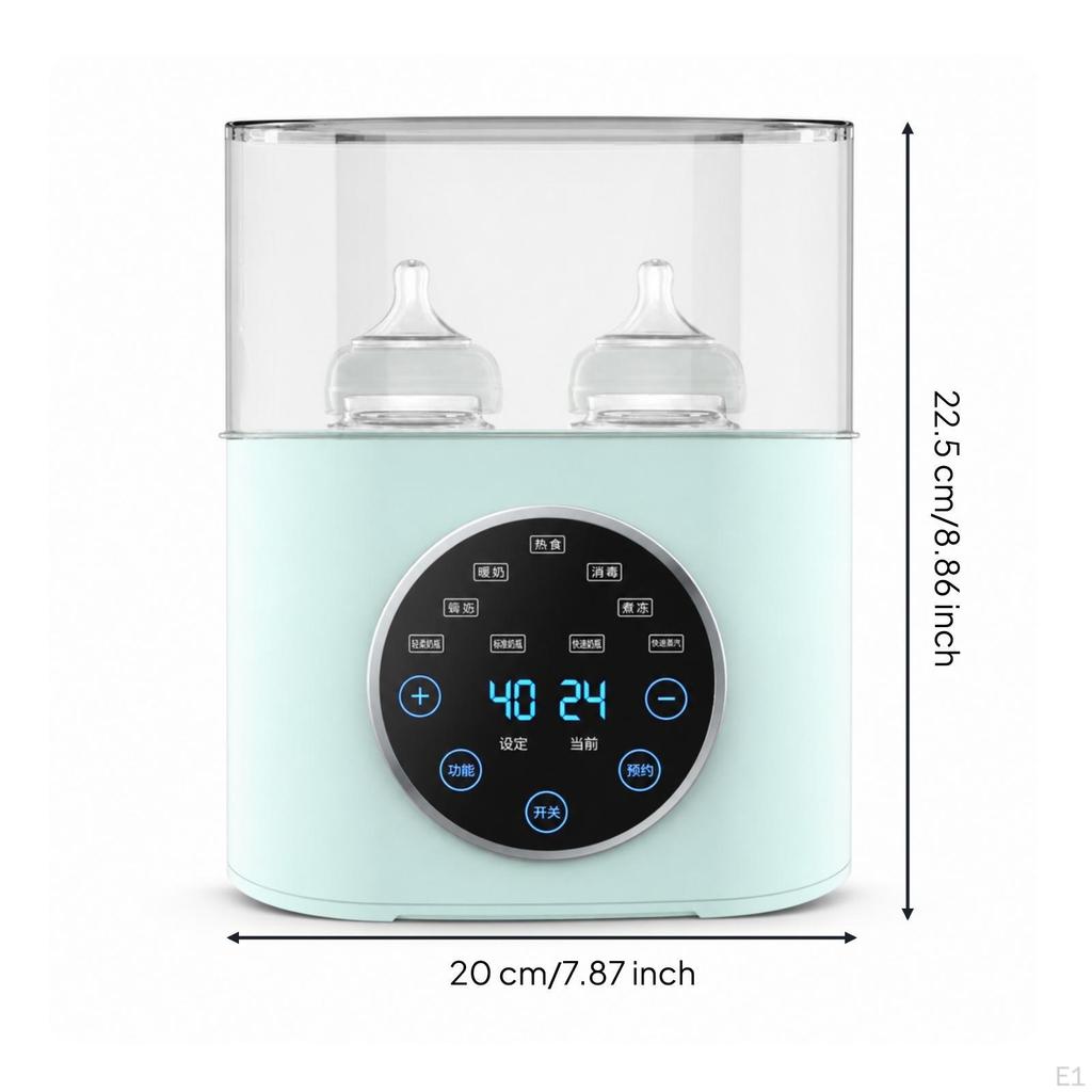Infant Bottle Warmer and Disinfector 2in1 with Gentle Defrosting for