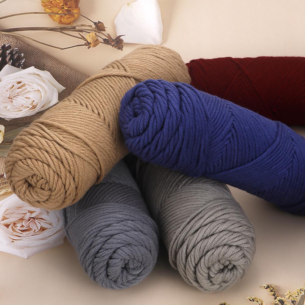 2pcs Soft Warm DIY Knitting Yarns for Hand Crocheting & Machine Knitting, Used for DIY Weaving Sweaters, Shoulder Shawl