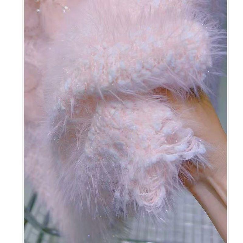 Women's Soft Knit 3D Floral Sweater - Gentle, High-End Style for Autumn/Winter