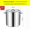 Tangyu Heavy-Duty Stainless Steel Stock Pot with Riveted Handles