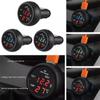 3 in 1 DC 12V/24V LED Digital Meter Display USB Auto Ladegerät Voltmeter Thermometer Auto Batterie Monitor LED Digital Dual Display