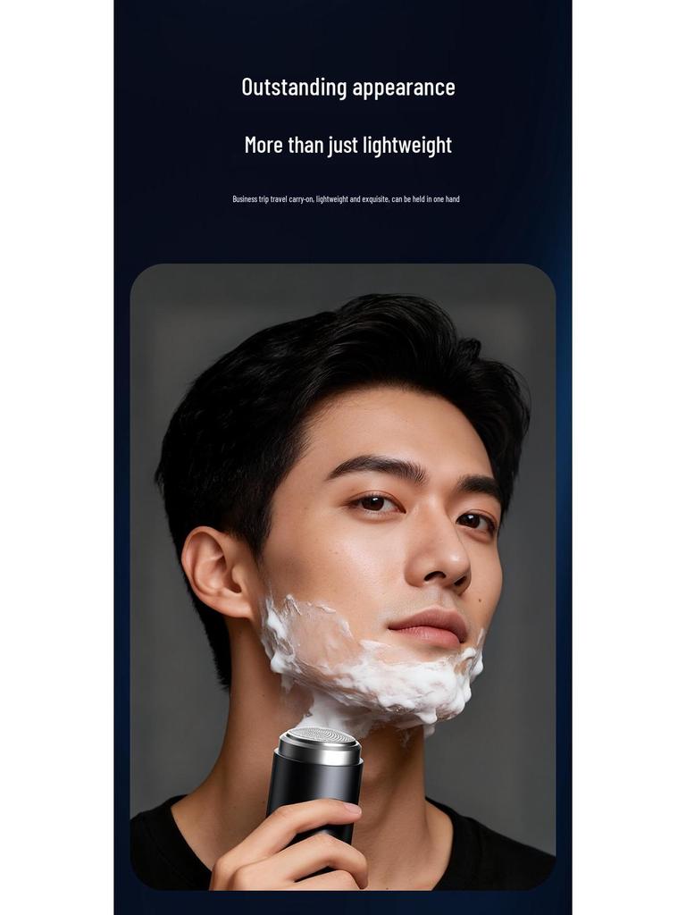 Rechargeable Portable Washable Mini Electric Shaver for Men