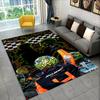 Tappeto Area 3D Lando Norris F1 Racer, Tappeto per Soggiorno Camera da Letto Divano Zerbino Decorazione, Tappetino Antiscivolo per Giochi Bambini Regalo