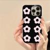 Cute Pink Flower Print Phone Case For iPhone17 16 15 14 Plus 13 12 11 Pro Max 16E X XR XS Max 7 8 Plus SE Shockproof Soft Cover