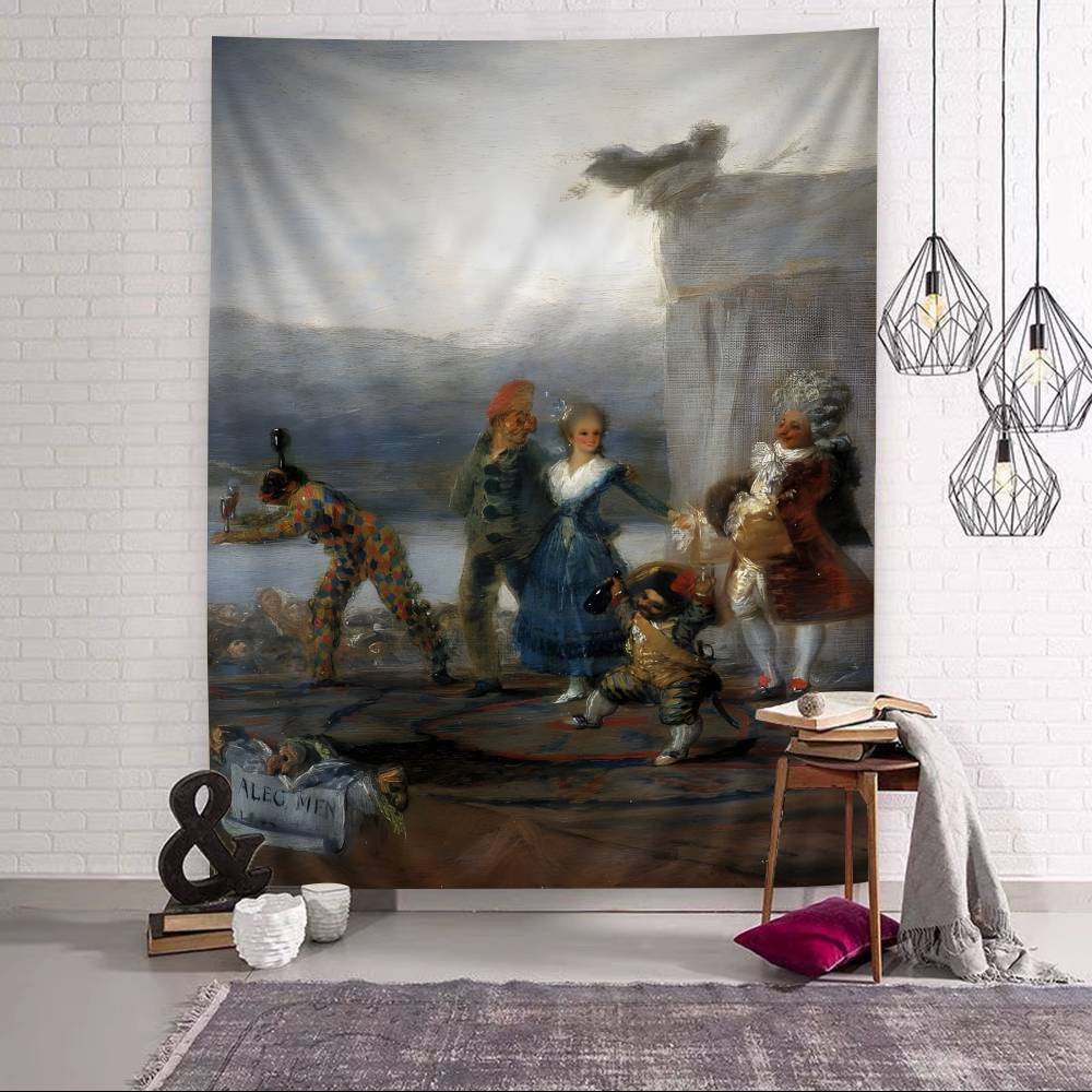 Francisco De Goya Oil Painting Colorful Tapestry Wall Hanging Home Decoration hippie bohemian decoration Art Decor