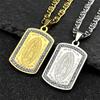 Katholische Our Lady of Guadalupe Halskette für Damen Herren Edelstahl Gold/Silber Farbe Jungfrau Maria Männliche Kette Schmuck