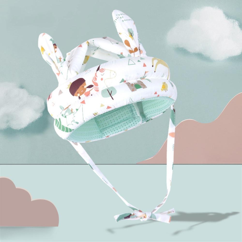 Bequemer Verstellbarer Babyschutzhut Weicher Sicherheits-Antikollisionshut Cartoon Sturzsicher Sturzschutzpolster Kleinkind