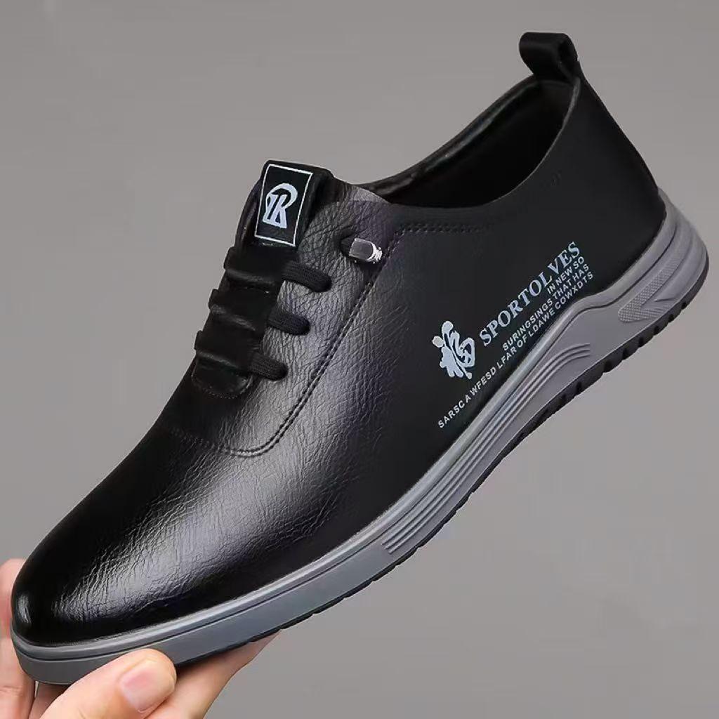 New men's shoes simple and fashionable versatile British fan men's casual shoes non-slip and wear-resistant comfortable soft-soled outdoor men's shoes