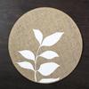 Eco-friendly round Japanese minimalist wind fringed placemat table mat coaster natural color jute modern minimalist