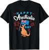 Happy Australia Day Kangaroo Australia Flag Down Under T-Shirt
