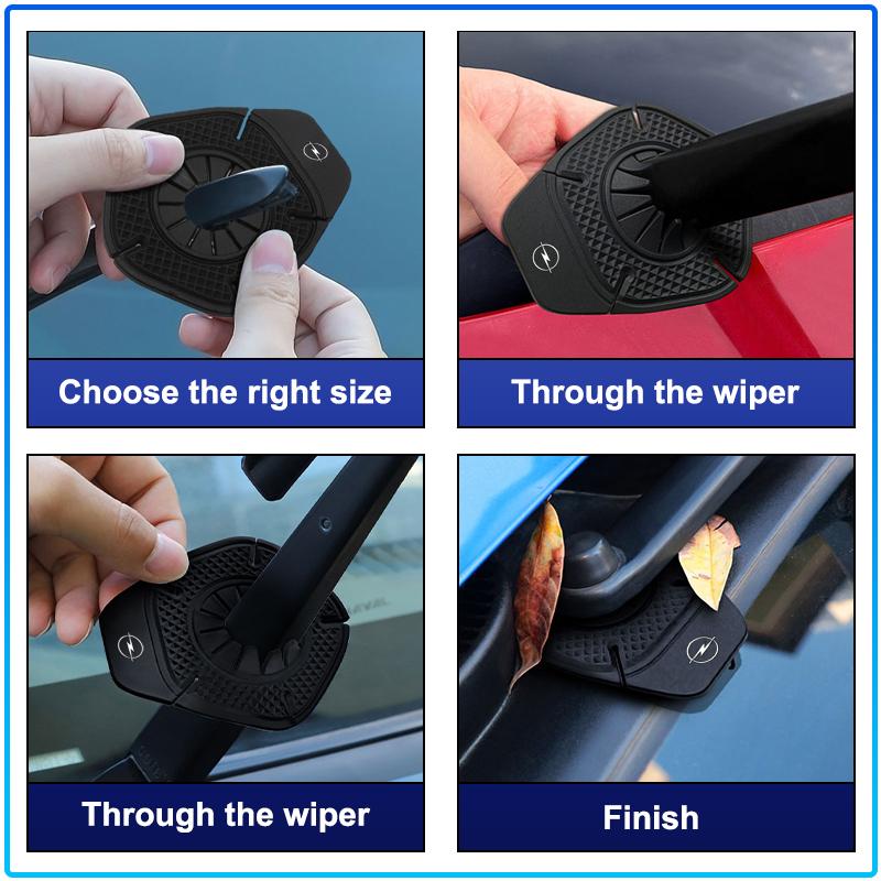 2pcs Car Windshield Wiper Protective Cover Dust Wiper For Opel Astra H G J Insignia Mokka Zafira Corsa Vectra B C D