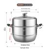 Mei Chu 304 Stainless Steel 2-Layer Steamer Pot