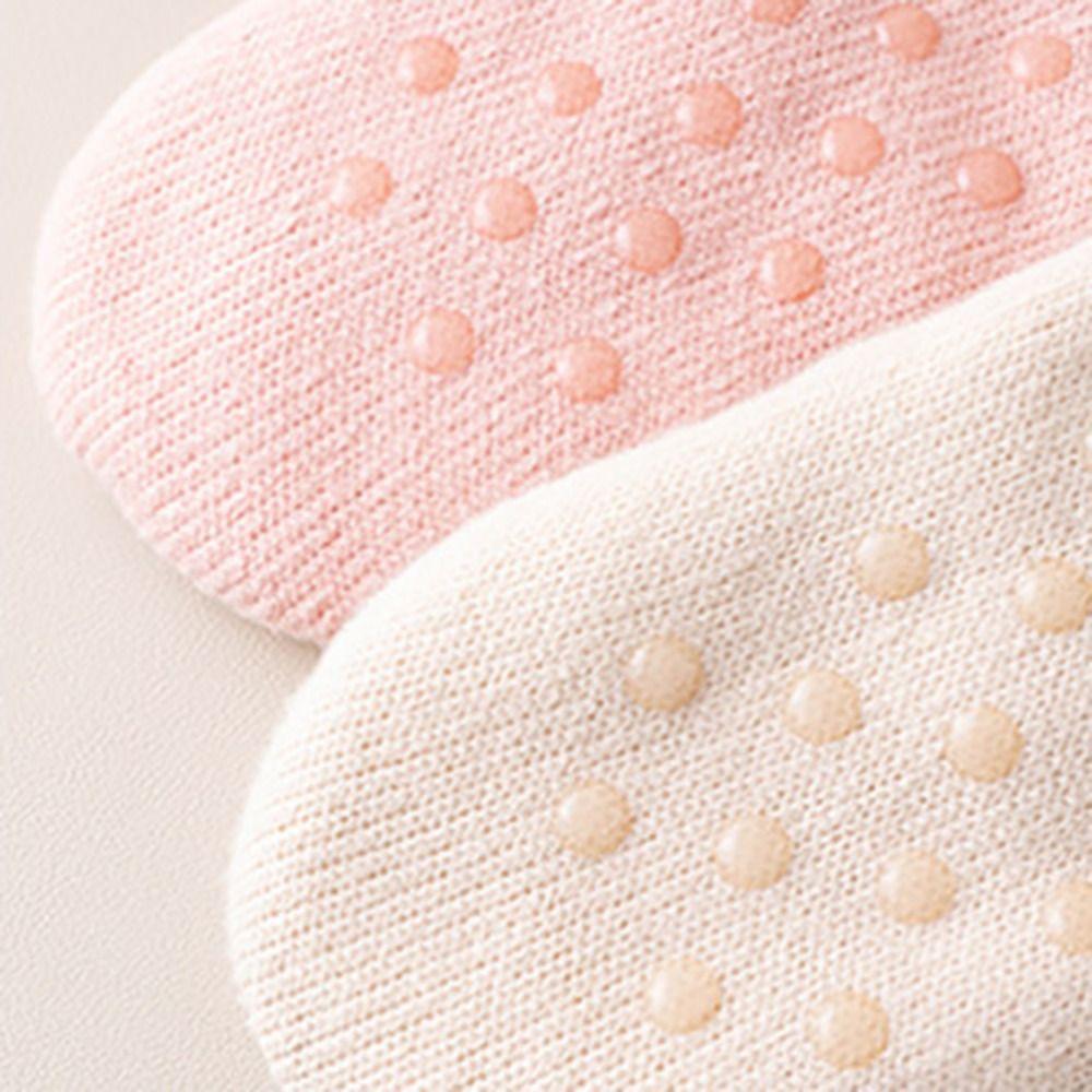 Silica Gel Fleece Socks Women Lattice Winter Floor Socks Cute Thicken Velvet Socks  Women