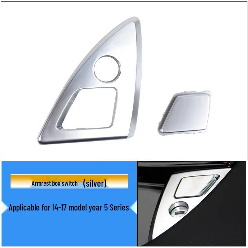 BMW 5 Series Center Console Storage Box Armrest Switch Button Trim Panel