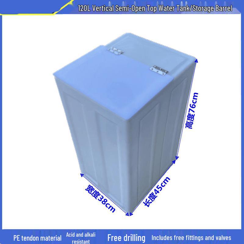 Jundingying 120L Square Fish Tank with Flip Lid