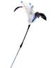 Yarro | Cat Toy | Fishing Rod with Feathers and Beads - Elastic 43/13cm - Fishing Rod with Feathers and Beads - Elastic 43/13cm