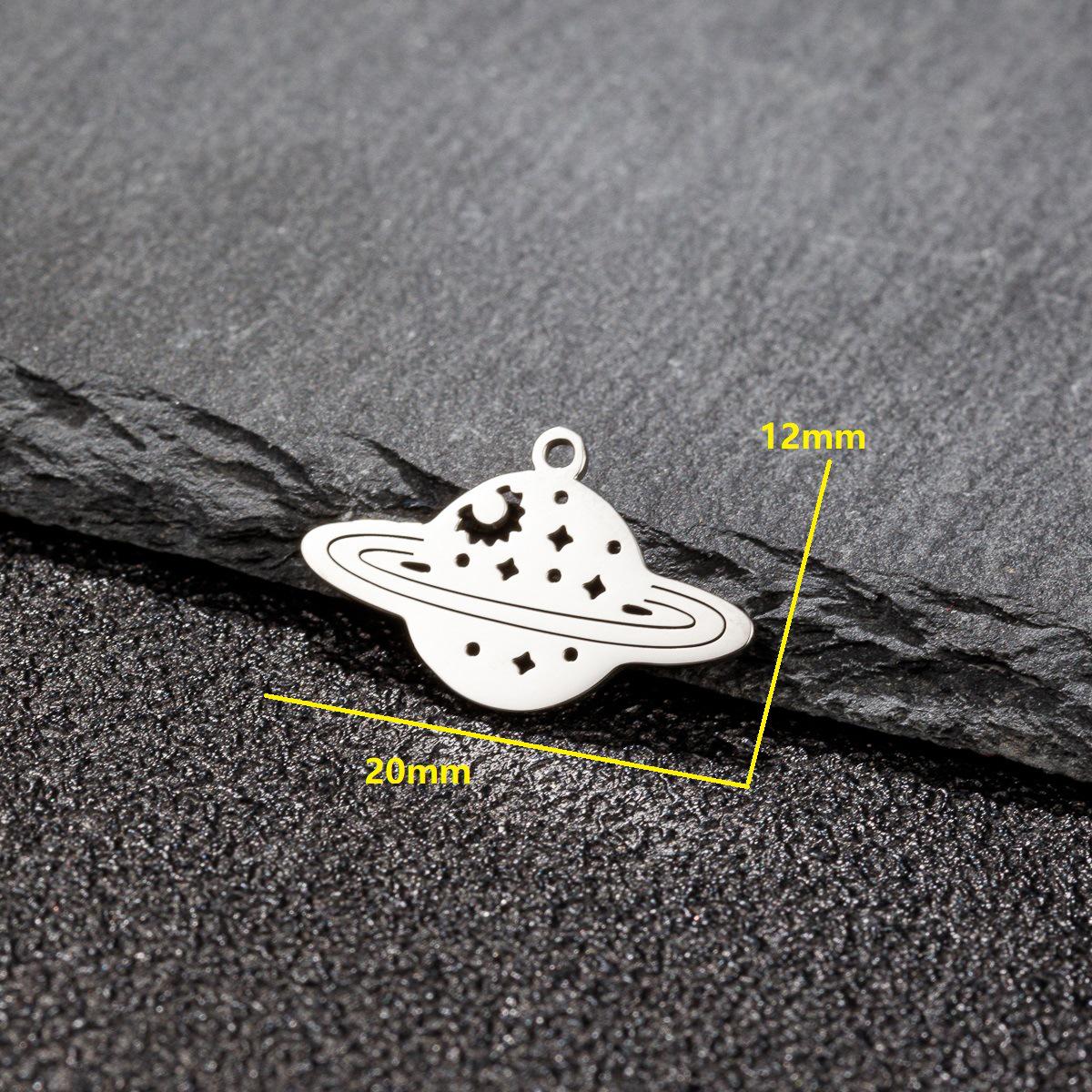 5-Piece Saturn Planet Pendants: Versatile, Unique, Simple Design for Women
