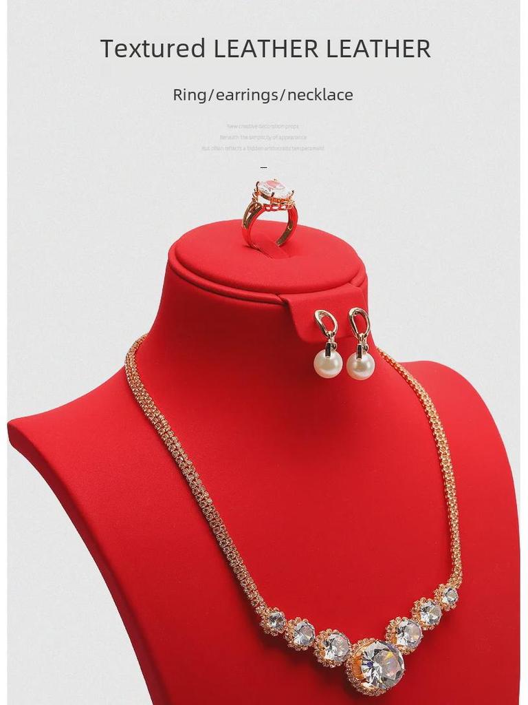 Jewelry Store Window Display: Necklace & Earring Stand Set