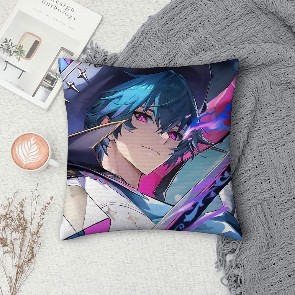 Wuthering Game Brant Cushion Cover Square Pillow Bedroom Sofa Leisure Comfort Living Room Home Decoration X