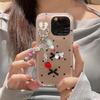 Lovely Strawberry Flower Keychain Pendant Backpack Decoration Charm Jewelry