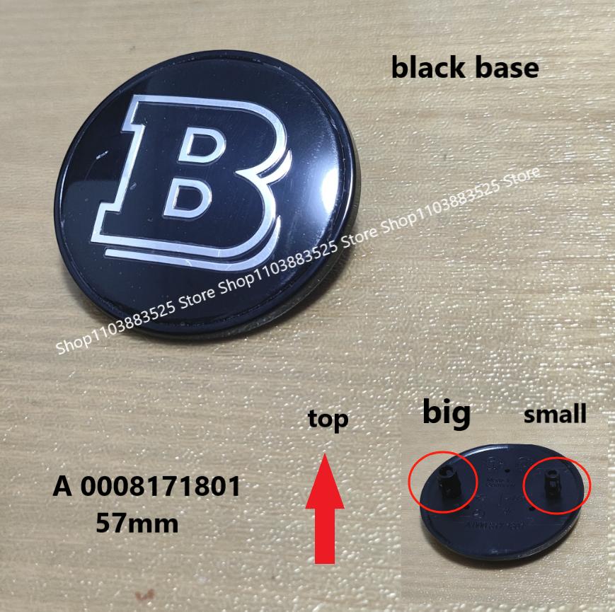 1pcs 38/57mm Car Front Hood Emblem Badge Bonnet For BRABUS W204 W205 W207 W206 W177 W212 W213 W221 W246 GLA GLC CLA Accessories