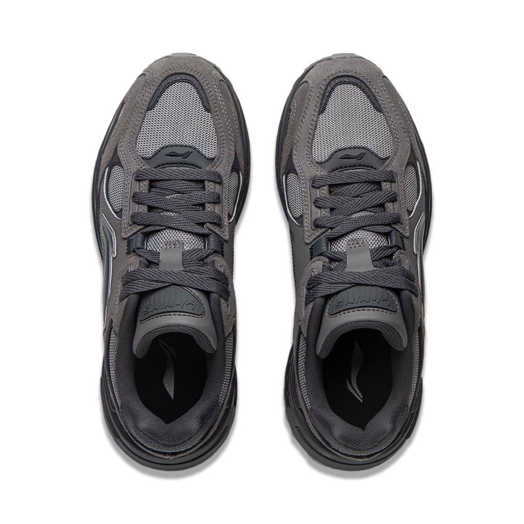 New LiNing Wind Rider 2.0 Anti-Slip Wear-Resistant Low-Top Casual Shoes Women's Smoke Ink Gray/Ash Gray AGCU340-1