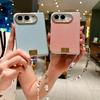Luxury PU Leather Phone Case For iPhone Duo iPhone 18 Fold With Glitter Bracelet Chain Shockproof Lens Protector Cover Fundas