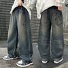 Jeans da Ragazzo per Pantaloni da Bambino Abbigliamento Bambini Pantaloni Larghi Primavera Autunno Vestiti Adolescente Jeans Casual 4-14A