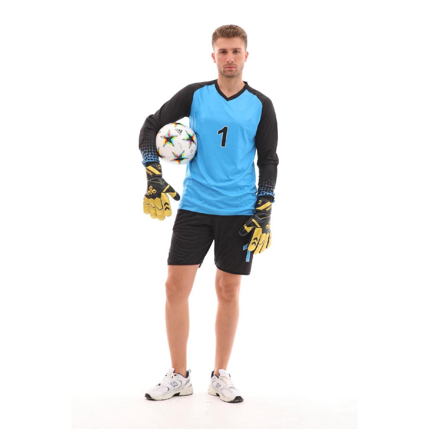 

Goalkeeper Jersey Set, Shorts With Sponge Support 11-12 Yaş синий