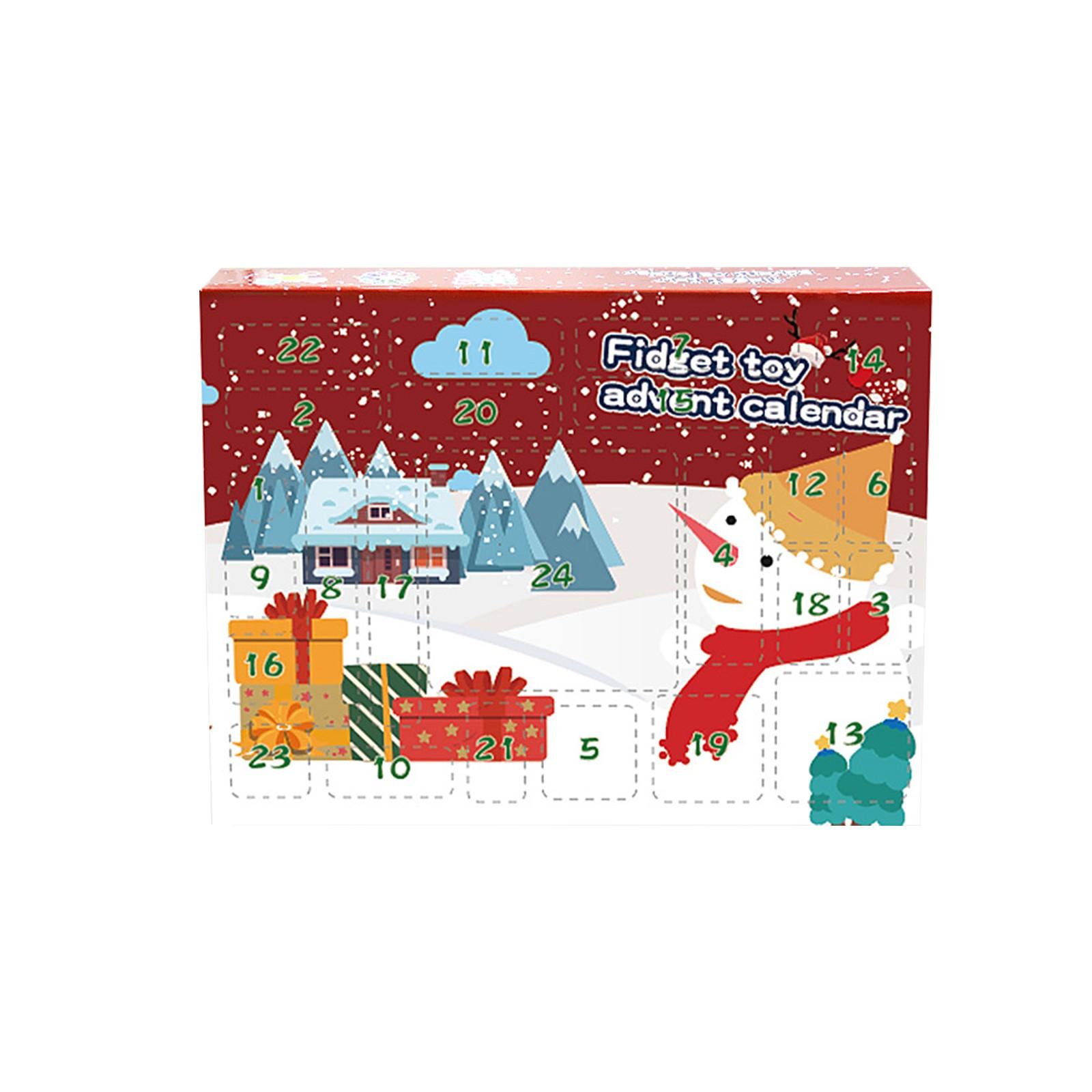 

Календарь обратного отсчета Рождества Folulus на 24 дня для детей и взрослых, чтобы облегчить беспокойство, игрушки One Size