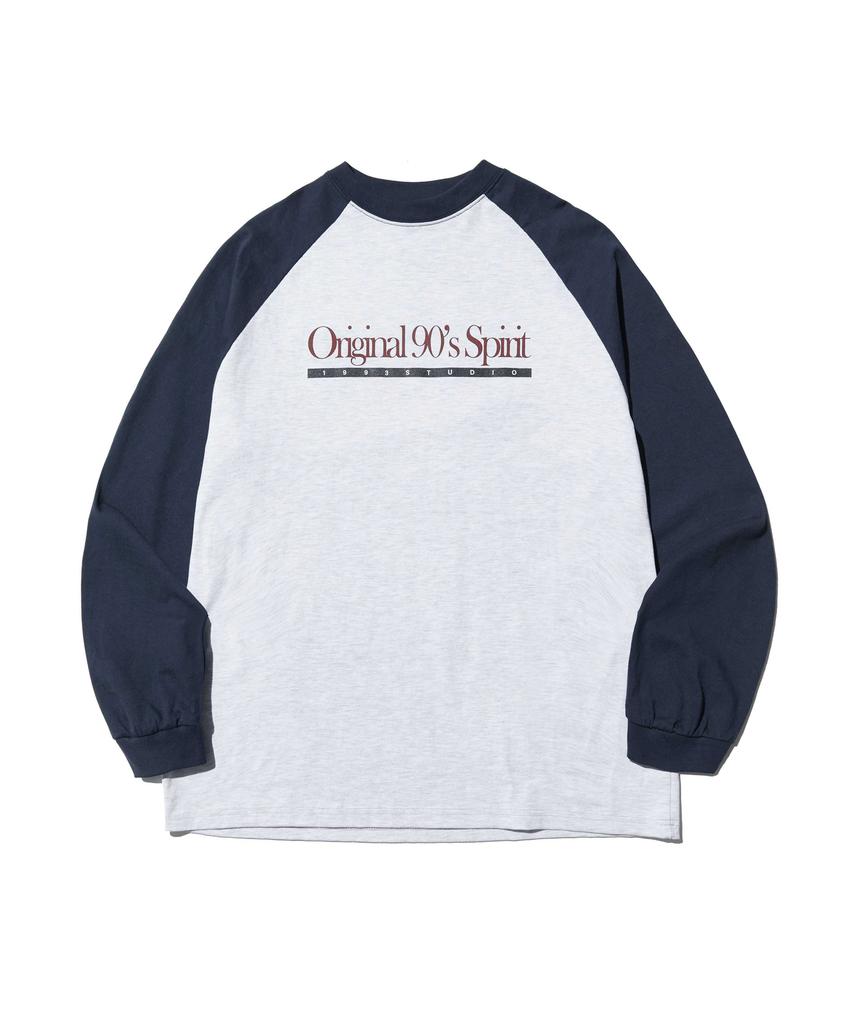 1993STUDIO Original Raglan Long Sleeve_Gray