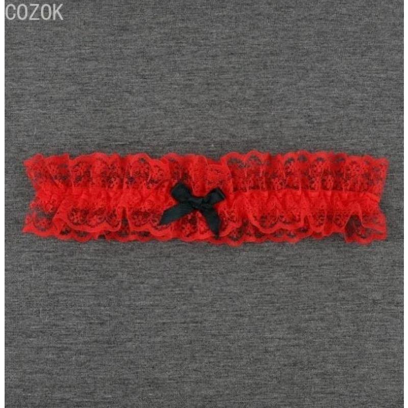 Hochzeitsparty Braut Spitze Floral Blau Beinring Schlaufe Strumpf Damen Mädchen Sexy Schleife Prinzessin Cosplay Strumpfhalter Gürtel Zubehör