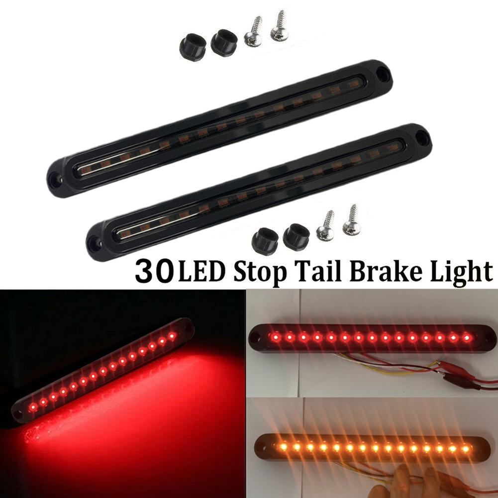 Universal 12-24V Car Third Brake Lights 120LM Rear Parking Signal Lamp 30LED Truck High Mount Stop Warning Light Turn Lights