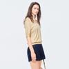 V-neck Cross-back Short Sleeve Knit Top