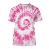 Gradiënt Tie Dye 3D Geprinte T-shirts Mannen Vrouwen Casual Mode Streetwear Oversized Korte Mouw T-shirt Mannen T-shirts Tops Kleding