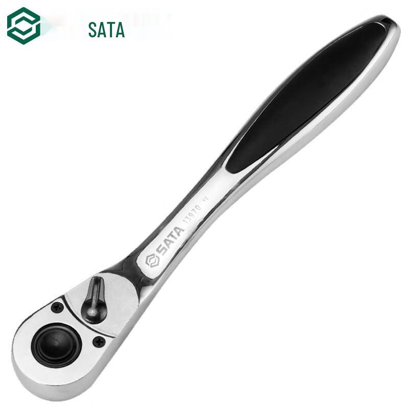 SATA 13970 1/2-inch Quick Release Curved Handle Ratchet Wrench