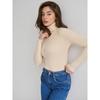 TIFICY Women's Fashion Casual Fall Winter Solid Color Print Long Sleeve High Neck Sweaters