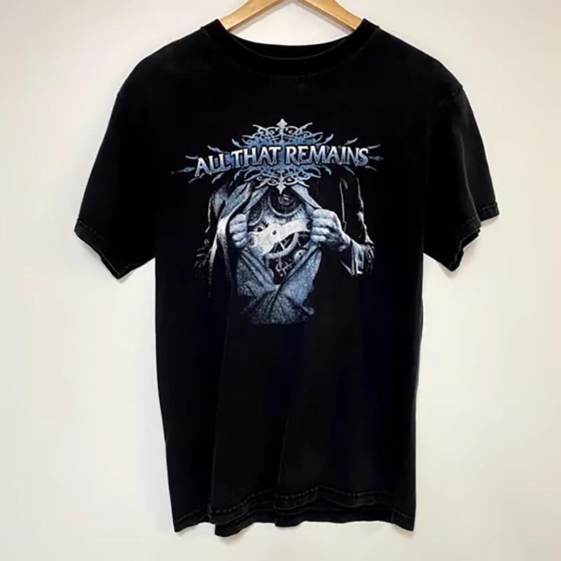 Винтаж Футболка Black Cotton Band All That Remains Размер Унисекс NI071 XXL