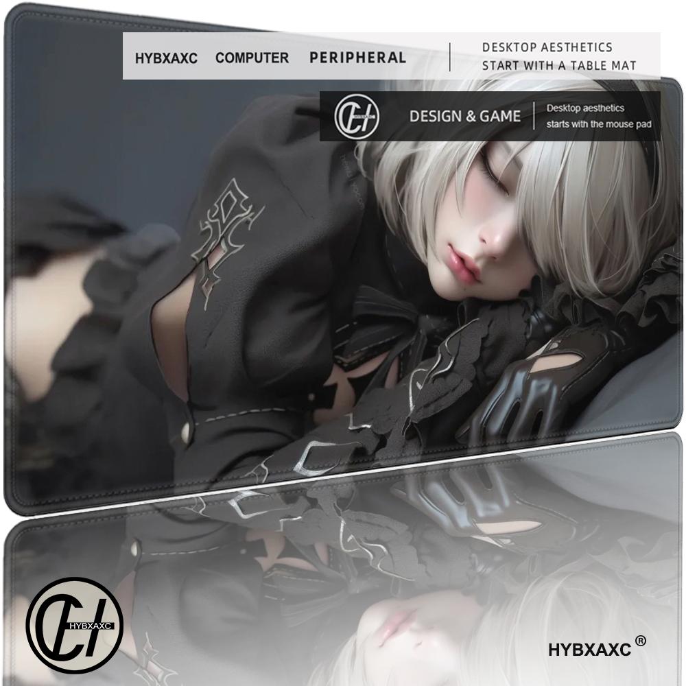 

Short Hair Anime Girl Theme Mouse Pad Rubber Base Large Game Mousepad Computer Laptop Keyboard Mat Accessories Office Decor Mats 600x300x2mm